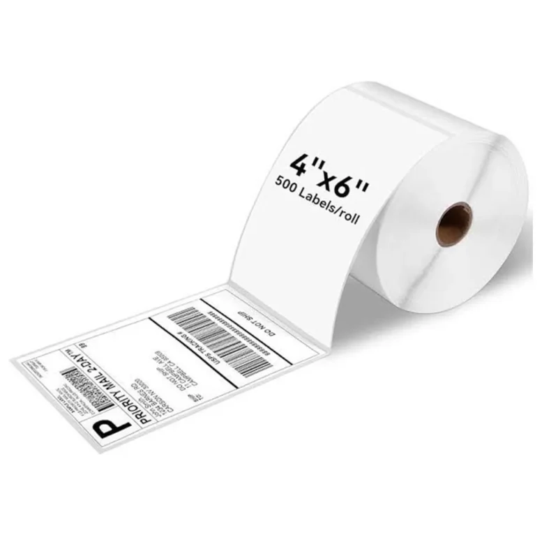 4 x 6 inch Barcode Label Stickers roll