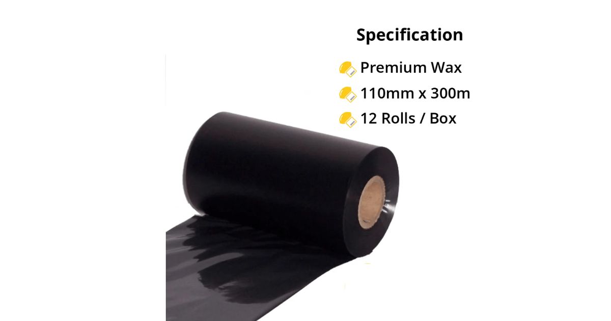 Premium Wax Ribbon Roll