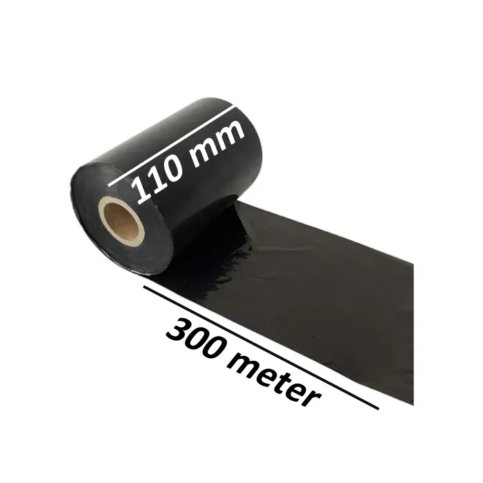 110mm x 300m Thermal Premium Wax Ribbon Roll for Barcode
